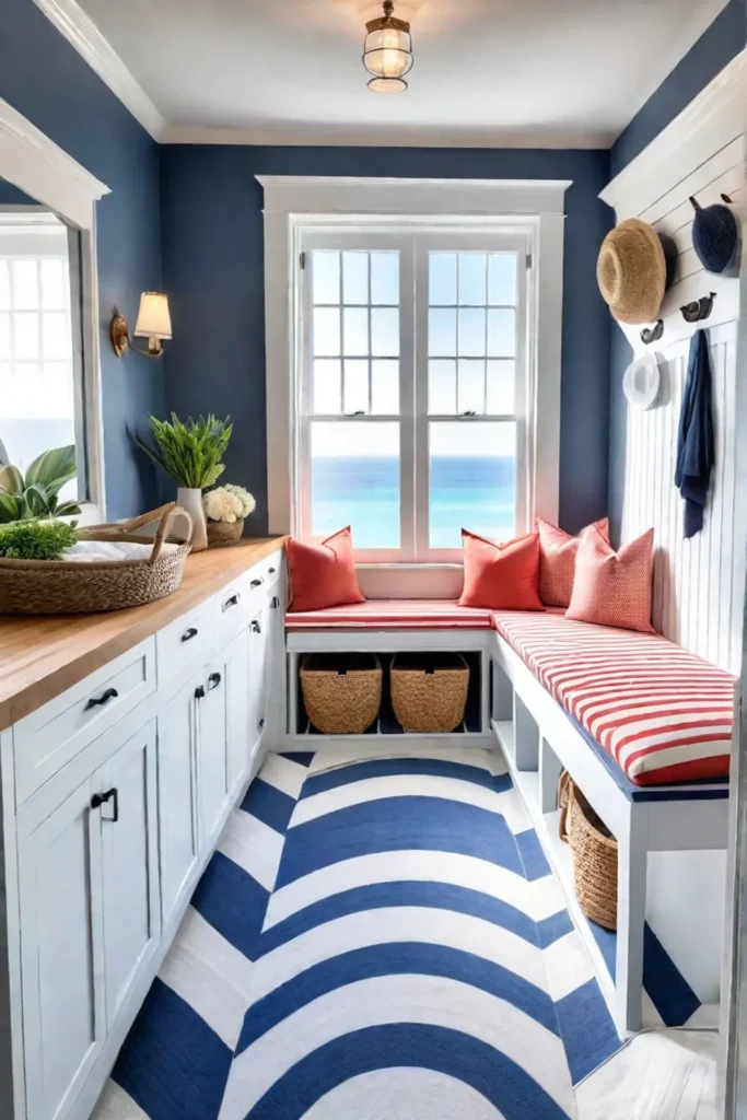 Coastal Mudroom Laundry Room 1