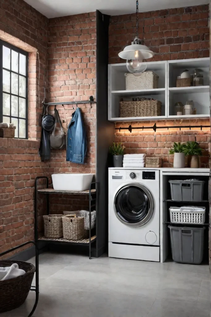 Compact Laundry with Edgy and Chic Style