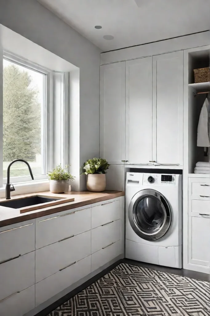 Contemporary laundry room