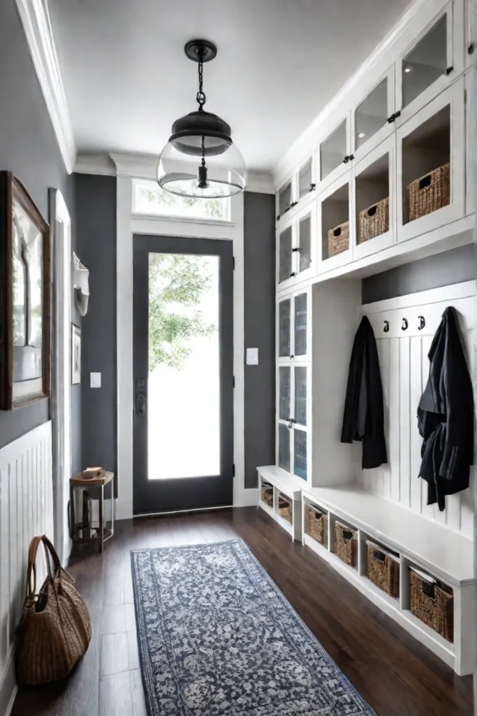 Custom mudroom design