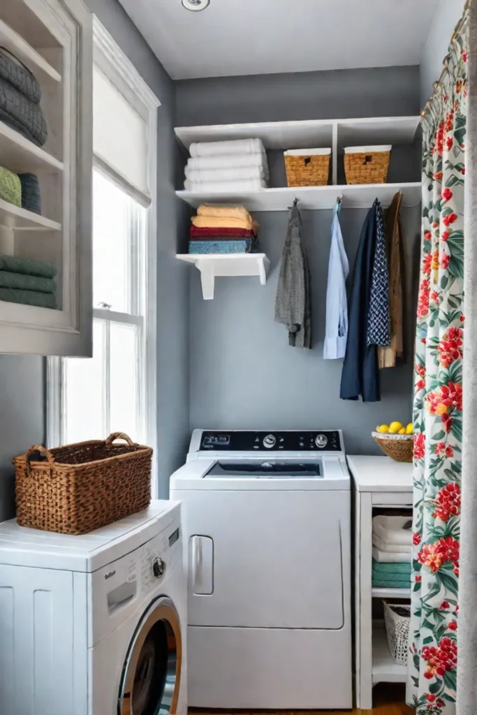 Eclectic Mudroom Laundry Room Design