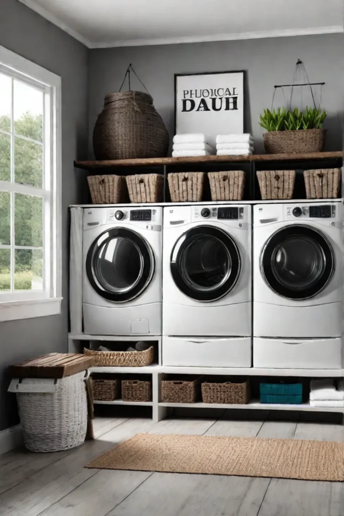 Farmhouse laundry room decor