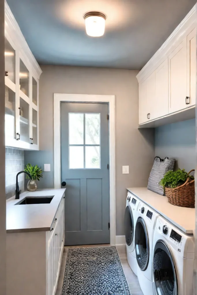 Functional and stylish mudroom laundry room lighting