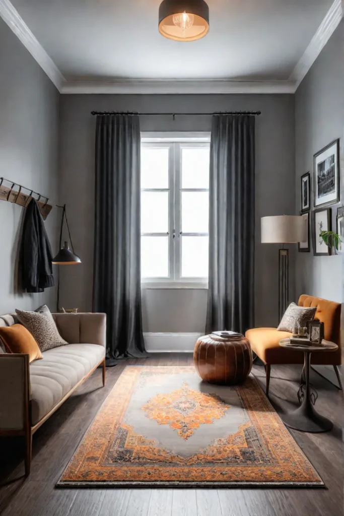 Inviting mudroom with personal touches