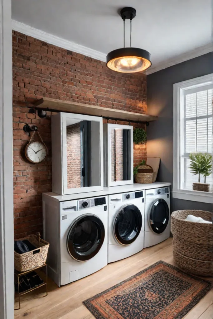 Modern Industrial Laundry Room Design