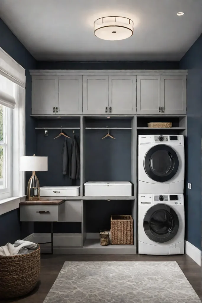 Multifunctional mudroom laundry room